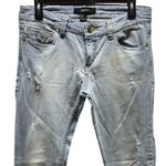 Forever 21 Size 27 Light Blue Distressed Denim Jeans. Preloved. Photo 4