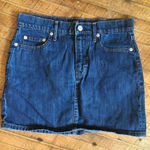 Gap  dark wash size 0 Y2K denim micro mini skirt Photo 0