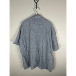 Flax  Linen Button Up Top Size Medium Gray Button Up Oversized Lagenlook Shirt Photo 8