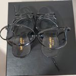 Saint Laurent New! Saint Lauren Female Sandals Black Leather Photo 2