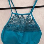Xhilaration  Green Lace Padded Bikini Top Swimwear Swimsuit String Tie Small Photo 5