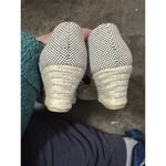 Talbots ‎ Size 9.5 Sandals Lyndsay Espadrille Wedge Heels Two-Tone Tweed Preppy Photo 2