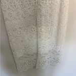 EXPRESS White Off The Shoulder Crochet Lace Midi Pencil Dress XS NEW Photo 9