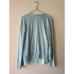 Apt. 9  Blue Sequin Long Sleeve Sweater With Inner Cami Photo 4