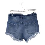 Mossimo Women’s Shorts Blue Denim High Rise Cut Off Crochet Distressed Size 2/26 Photo 4