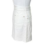 Sabina Musayev McKenna Mini Skirt High Rise Denim White Women’s Size S Photo 4