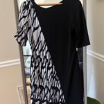 Donna Morgan Dress Women's Size 8 Black White Print Photo 0