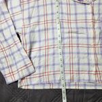 Florence by Mills Plaid White Purple Oversized Long Sleeve Cropped Size XS Photo 8