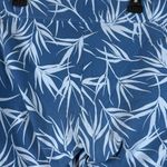 Lands' End Blue Light Blue Leaves Ankle Pants Size XL GUC #5542 Photo 2