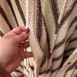 Free People  Oversized Circle Back Striped Knit Cardigan Small Photo 7