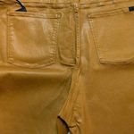7 For All Mankind Jen 7  Brown Faux Leather Pant Size 0 Ankle Skinny Fall Photo 4