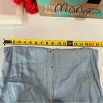 Holding Horses chambray crochet lace back vest sleeveless button front size 0 Photo 4