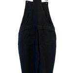 Edikted Overalls Womens Size XL Sk8ter Wide Leg Soft Denim Dark Blue Full Length Photo 13