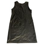 None Y2K Faux Leather Chain Detail Mini Dress Black Size 16 Photo 3