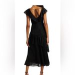 Monique Lhuillier ML velvet ruffle dress 8 Photo 1