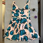 Betsey Johnson Vintage Y2K  Retro Pink and Blue Floral Dress w/ Bow Detail sz 10 Photo 6