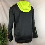 Puma Gray & Neon Green Zip Up Hoodie Athletic Sport Jacket L Photo 3