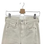 Veronica Beard Carson Jeans Ankle Flare High Rise Ecru Ivory Size 26 US 2 Photo 3