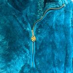 Lilly Pulitzer  Turquoise Skipper Sherpa Pullover - size Small Photo 5
