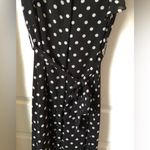 Who What Wear polka dot midi button down shirt midi dress, with belt, size xs Photo 3