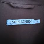 J. McLaughlin | Navy Blue Button Down Catalina Cloth Shirt Dress Medium *No Belt Photo 3