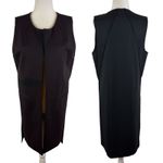 CAbi  Drafting Vest Sz Small Sleeveless Career Business Layering Minimalist‎ Chic Photo 4