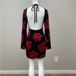Thirty Thirty L Velvet Rose Open Back Mini Dress Black Size L Photo 2