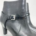 Lauren Ralph Lauren Womens Leather Saida Ankle Boots Booties Buckle Black Sz 10B Photo 3