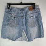 Metro M Cotton Light Wash Sparkle Denim Jeans Mini Skirt Photo 1