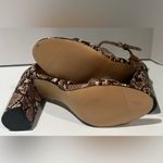Madden Girl Hansleyy Snake Skin Block Heel Almond Toe 3-Strap Sandals Size 8 Photo 9