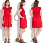 Madewell  Screen Play Ponte Dress Cap Sleeve, Red Orange size 4 O13 Photo 1