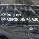 Wild Fable Black Denim High Rise Distressed Cut Off Hem Mini Jeans Shorts Size 6 Photo 3