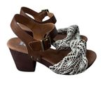 KORKS Natalia Natalia Crochet Twist Knot Sandals Tan SZ 6M Brown Photo 3