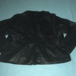 AVENUE faux leather zip up moto jacket 3 zipper pockets size 22/24 Black Photo 2