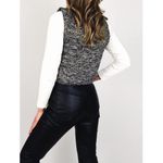 Vintage Marled Knit Sweater Vest | Size M Black Size M Photo 5
