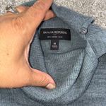 Banana Republic Womens M Gray 100 Merino Wool Turtleneck Sweater Career Casual Photo 1