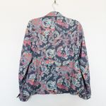 Sundance Matisse Blazer Floral Navy Pink Size M Boho Artsy‎ Academia Cottagecore Blue Size M Photo 5