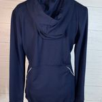 Nike Dri Fit Blue Pullover 1/4 Zip Hoodie Womens Size Small S EUC 361053-424 Photo 4