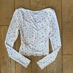 White Fox Boutique Dreamy Long Sleeve Pyjama Top Pink Blossom Photo 3