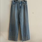BLANK NYC New  The Franklin Ribcage Embellished Wide Leg Jeans Size 31 Photo 1