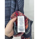 CHAPS Southwestern Open Front Sleeveless Cardigan Women Large Blue Aztec Indie Photo 3