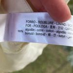 ZARA Women's 100% Cotton Cream Plunge Neck Crop Top Size L. NEW Photo 7