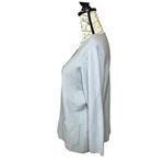 Anne Klein  Light Blue Cardigan Hook & Eye Closure Sweater 100% Merino Wool XL Photo 4