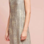 Akemi + Kin Elegant Silver Sleeveless Midi Dress Photo 0
