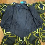 NWT Ray Darten Geometric African print Kenya zip jacket Dress Ruffle Sleeve S Black Photo 5