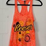 Next Level Apparel Hersheys Chocolate World Reese’s orange Racerback tank NWT Small Photo 0