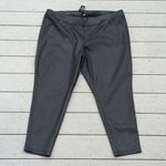 Lane Bryant NWT  High-Rise Super Stretch Skinny Black Coated Jeans Size 28 Photo 1