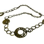 Vintage Belly Belt Bohemian Body Metal Chain Link Style 70s Adjustable Size u Photo 3