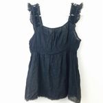 Mind Code  Navy Blue Bohemian Blouse! Photo 3