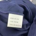 Women's Vintage St. John Sport By Marie Gray Pencil Knot Skirt, Size 2, Navy Blue Photo 4